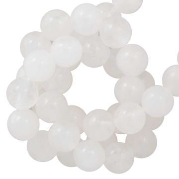 White Jade Beads (6 mm) 65 pcs