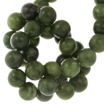 Serpentine Jade Beads (8 mm) 45 pcs