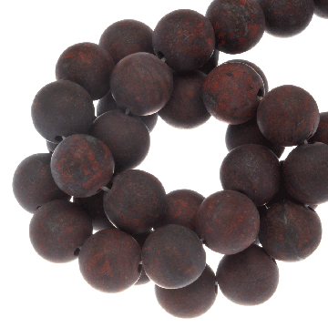 Brecciated Jasper Beads Frosted (6 mm) 60 pcs