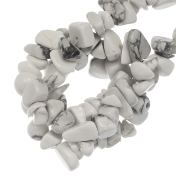 Howlite Chip Beads (5 - 8 mm) 200 pcs