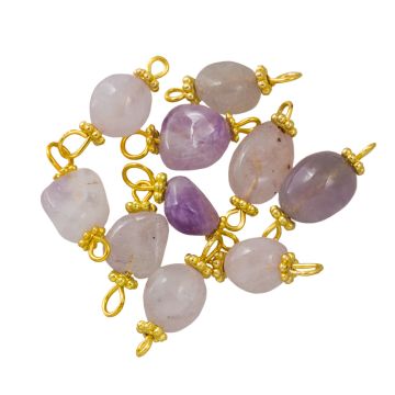 Jade Jewelry Connector (18 - 20 x 7.5 - 9 mm) Gold (10 pcs)