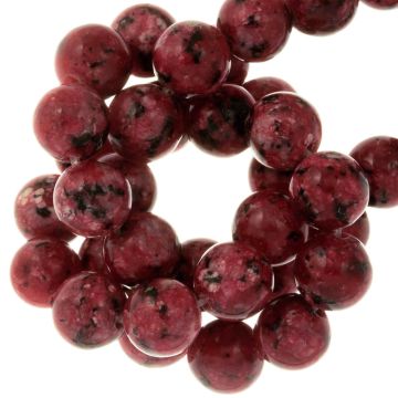 Labradorite Beads (8 mm) Dark Red (46 pcs)