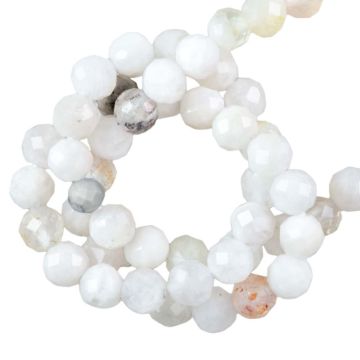 Faceted Rainbow Moonstone Beads (1.5 mm) 180 pcs