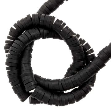 Polymer Clay Beads (4 x 1 mm) Anthracite (350 pcs)