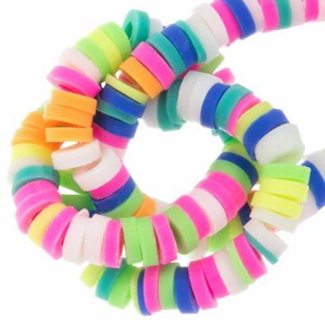 Polymer Clay Beads (4 x 1 mm) Mix Color Vibrant (300 pcs)