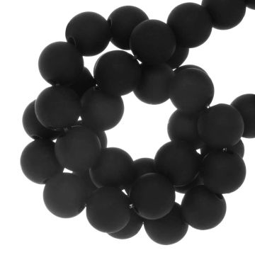 Acrylic Beads Mat (4 mm) Anthracite (500 pcs)