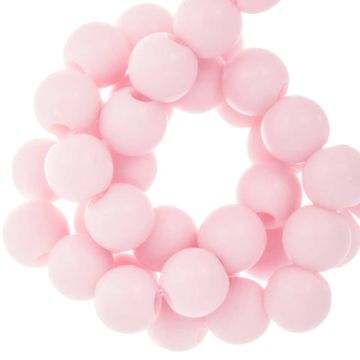 Acrylic Beads Mat (4 mm) Baby Pink (500 pcs)