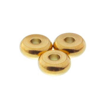 Stainless Steel Spacer Beads (4 x 2 mm) Gold (10 pcs)