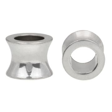 Stainless Steel Beads Large Hole (8 x 10 mm) Antique Silver (10 pcs)