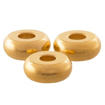 Stainless Steel Spacer Beads (5 x 2 mm) Gold (10 pcs)