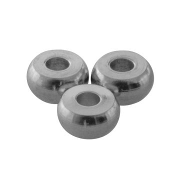 Stainless Steel Beads (4 x 2 mm) Antique Silver (50 pcs)