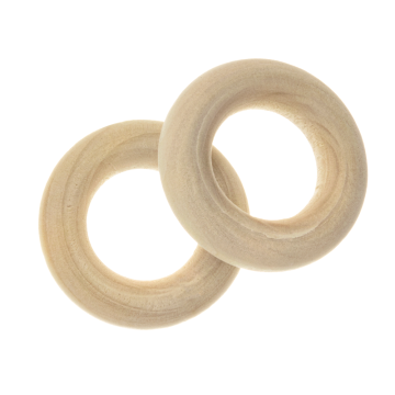 Wooden Rings (24 x 6 mm, inner size 12 mm) 20 pcs