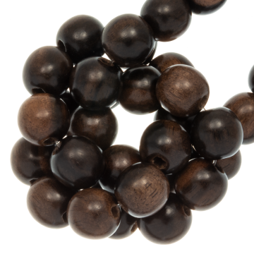 donkere kleur kralen rond