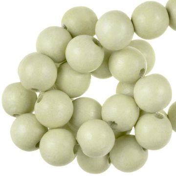 Wooden Beads Vintage Look (8 mm) Pastel Green (104 pcs)