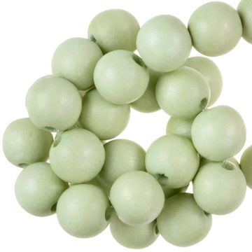 Wooden Beads Vintage Look (8 mm) Pastel Green (104 pcs)