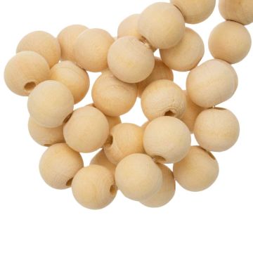 Natural Wooden Beads (10 x 8 mm) 75 pcs