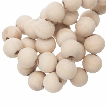 Natural Wooden Beads  (16 x 14 mm) 40 pcs