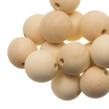 Natural Wooden Beads (20 x 18 mm) 25 pcs