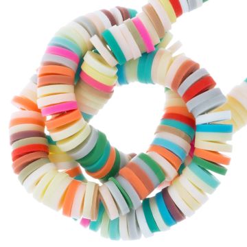 Polymer Clay Beads (6 x 1 mm) Mix Color Retro (300 pcs)