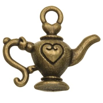 Charm Teapot (19 x 21 mm) Bronze (5 pcs) 