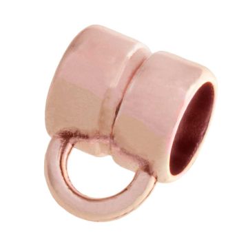 Bail Bead (inside size 6 mm) Rose Gold (10 pcs)