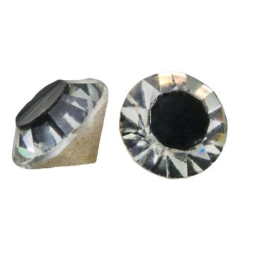Rhinestone Chaton SS39 (8 mm) Center Pitch Black (25 pcs)