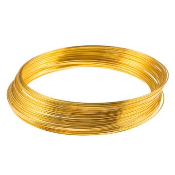 Memory Wire (65 mm x 0.6 mm) Gold (40 coils)