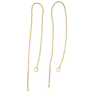 Chain Earrings (104 mm) Gold (2 pcs)