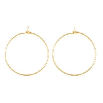 Stainless Steel Hoop Earrings (20 x 0.7 mm) Gold (10 pcs)