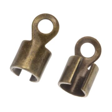 Cord End (9.5 x 5 mm) Bronze (10 pcs)