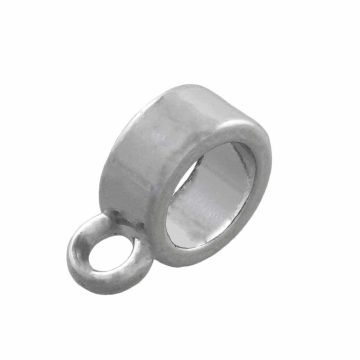 Bail Bead (inside size 4 mm) Antique Silver (10 pcs)