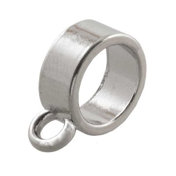 Bail Bead (inside size 7 mm) Antique Silver (10 pcs)