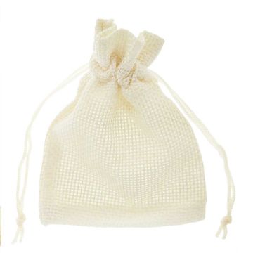 Jute Bags (9 x 7 cm) Cream (10 pcs)