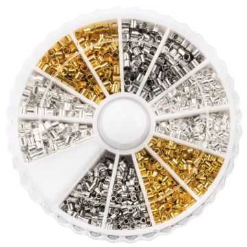 Variety Pack - Crimp Beads (inner size 1 - 1.5 mm) Mix Color
