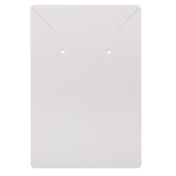 Jewelry Display Cards Earrings, Necklace (6 x 9 cm) White (5 pcs)