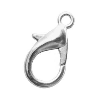 Lobster Clasps (18 x 9 mm) Antique Silver (10 pcs)