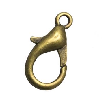 Lobster Clasps (18 x 9 mm) Bronze (10 pcs)
