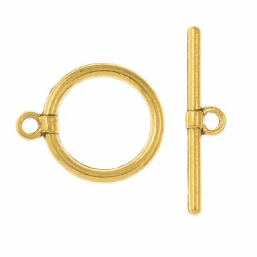Toggle Clasp (18 x 14 x 2 mmm) Gold (10 pcs)