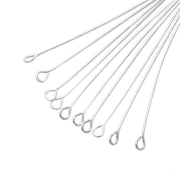 Eye Pins (35 x 0.7 mm) Silver (100 pcs)