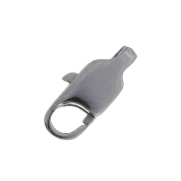 Stainless Steel Lobster Clasps (11 x 5 mm) Antique Silver (5 pcs)