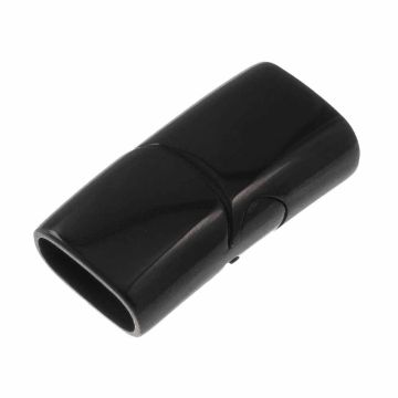 Stainless Steel Magnetic Clasps Mat (hole size 10 x 5 mm) Gunmetal (1 pcs)