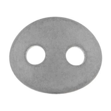 Stainless Steel Tabs (14 x 12 x 1 mm hole 3 mm) Antique Silver (20 pcs)