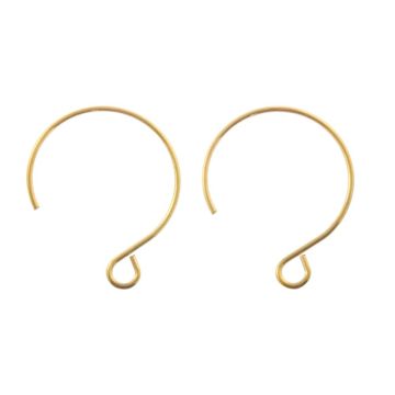 Stainless Steel Earring Hooks (19 x 15 mm) Gold (10 pcs)