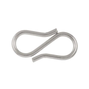 Stainless Steel S Hook Clasp (13 x 7 x 1 mm) Antique Silver (10 pcs)