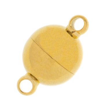 Stainless Steel Magnetic Clasps (19 x 12 mm) Gold (1 pcs)