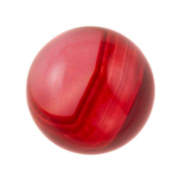Banded Red Agate Cabochon (8 mm) 3 pcs
