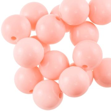 Acrylic Beads (16 mm) Salmon Pink (25 pcs)
