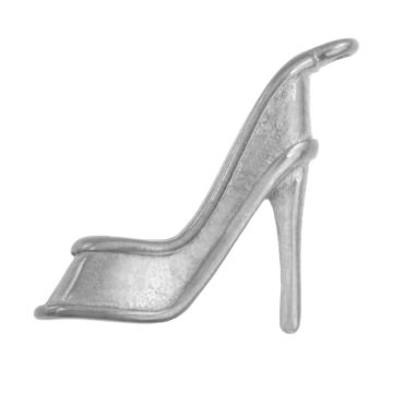 Stainless Steel Charm High Heel Shoes (13.5 x 16 x 3.5 mm) Antique Silver (2 pcs)