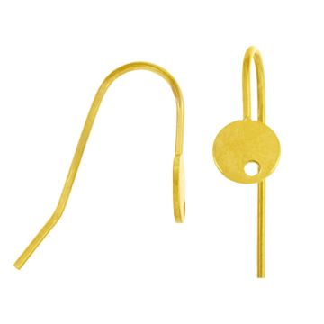 Stainless Steel Earring Hooks (20.5 x 6 x 13.5 mm) Gold (4 pcs)