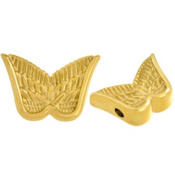 Stainless Steel Bead Wing (12.5 x 8.5 x 4 mm) Gold (1 pcs)